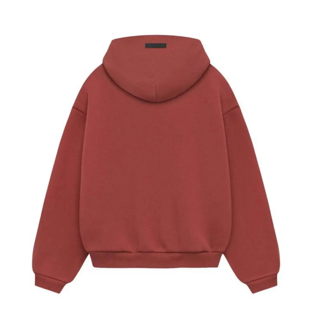 Fear of God ESSENTIALS Fleece Hoodie “Crimson”