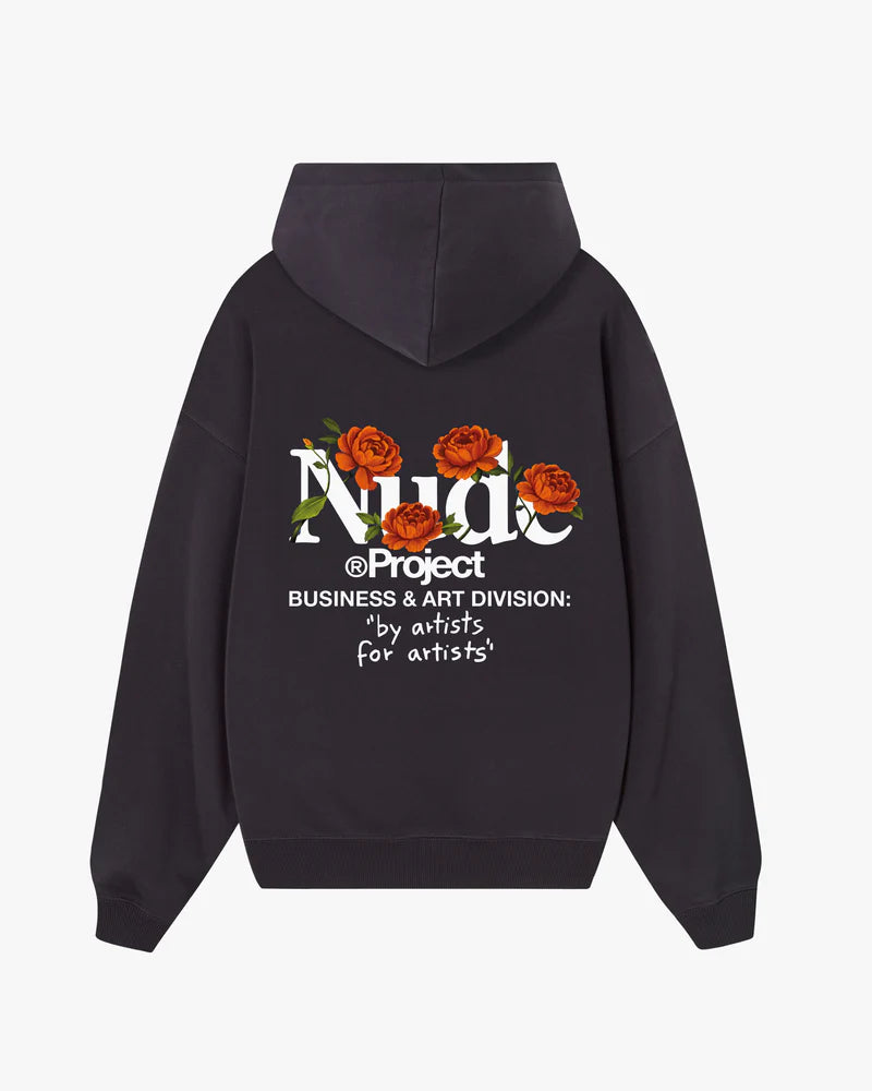 Play With Logo Hoodie Black-Nude Project