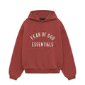 Fear of God ESSENTIALS Fleece Hoodie “Crimson”