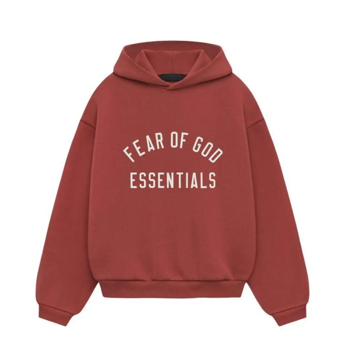 Fear of God ESSENTIALS Fleece Hoodie “Crimson”