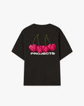 Cherry Tee Black- Nude project