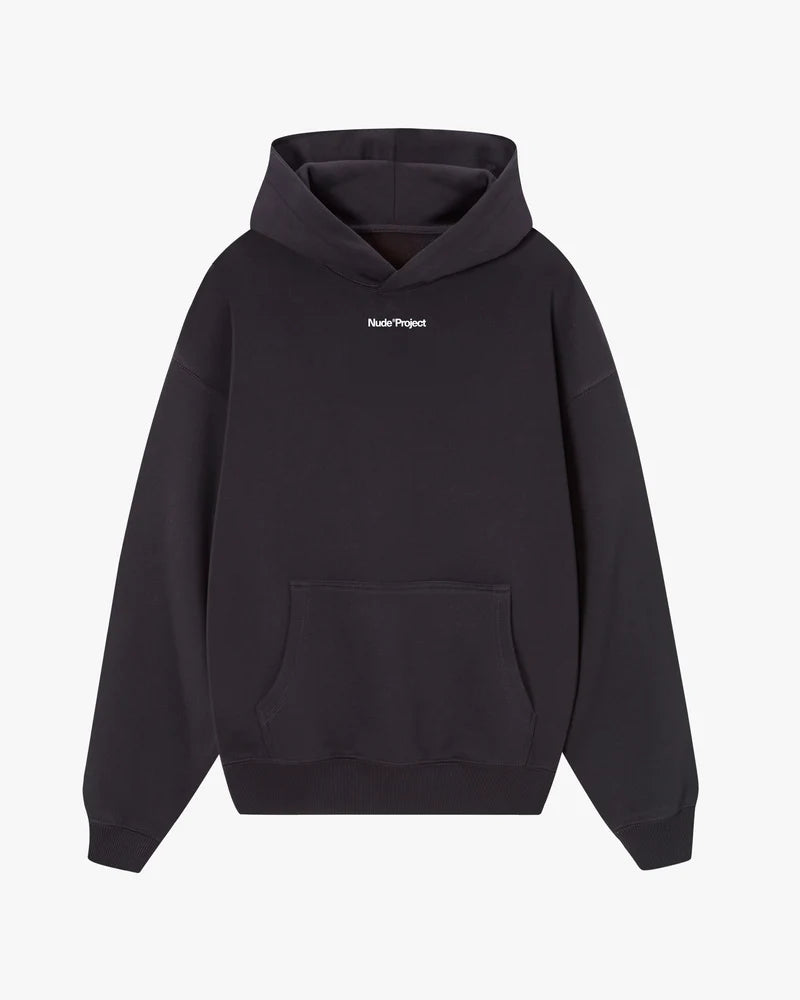 Play With Logo Hoodie Black-Nude Project