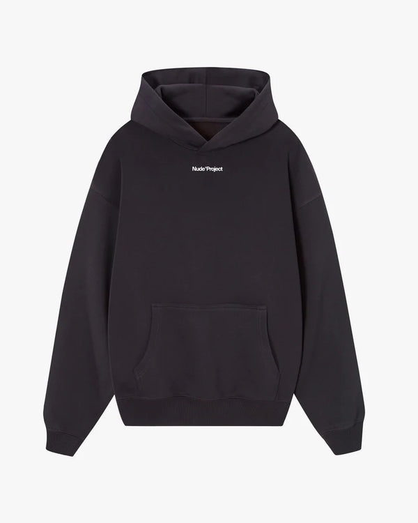 Play With Logo Hoodie Black-Nude Project