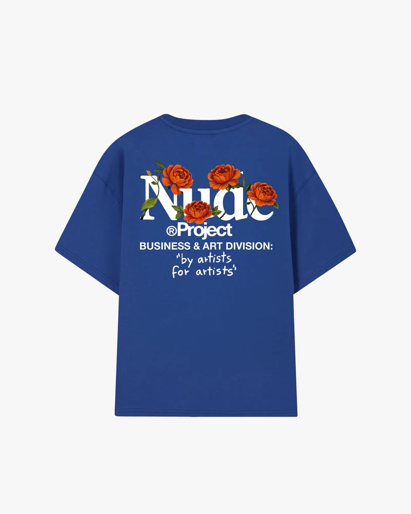 Play With Logo Tee Blue -Nude Project
