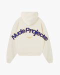 Sudadera Con Cremallera Blanco Crema